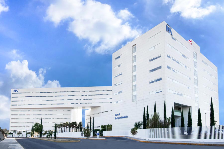 Fachada del Hospital Ángeles Puebla